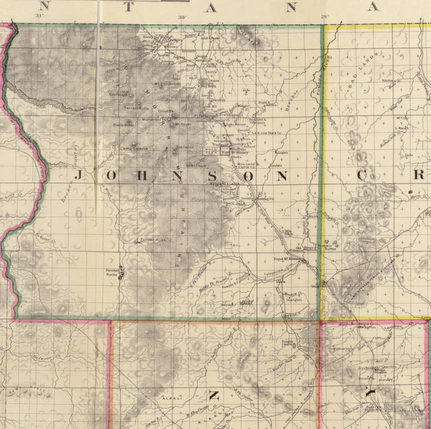 Holt's New Map of Wyoming, 1883