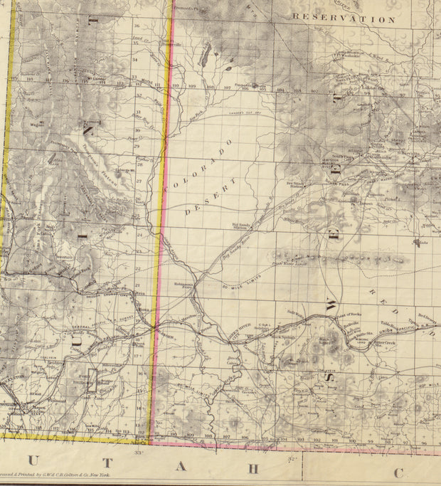 Holt's New Map of Wyoming, 1883