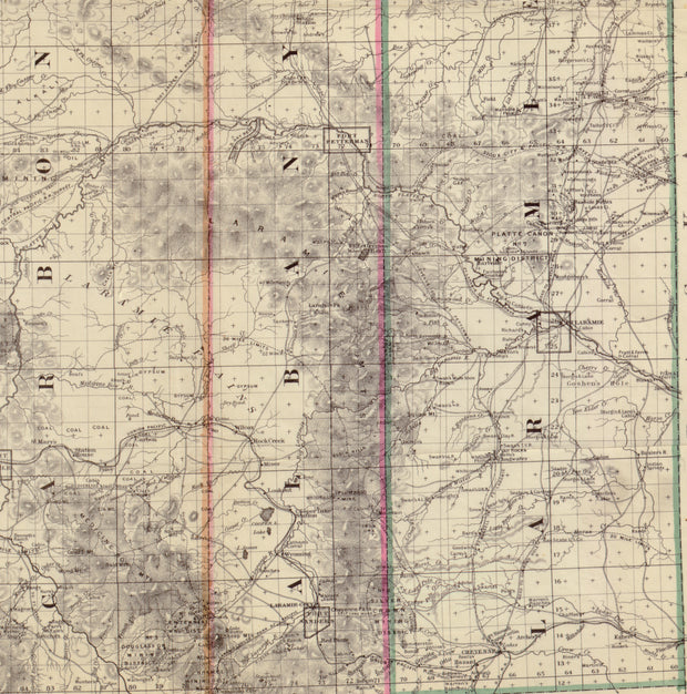 Holt's New Map of Wyoming, 1883