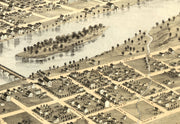 Birds Eye View of Cedar Rapids 1868