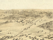 Birds Eye View of Cedar Rapids 1868