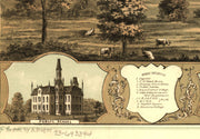 Birds Eye View of Des Moines, 1868