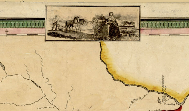 A New Map of Iowa, 1845