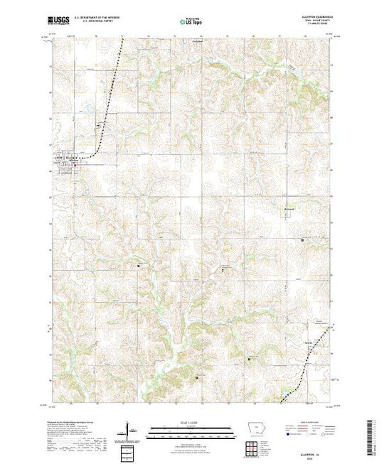 US Topo 7.5-minute map for Allerton IA – American Map Store