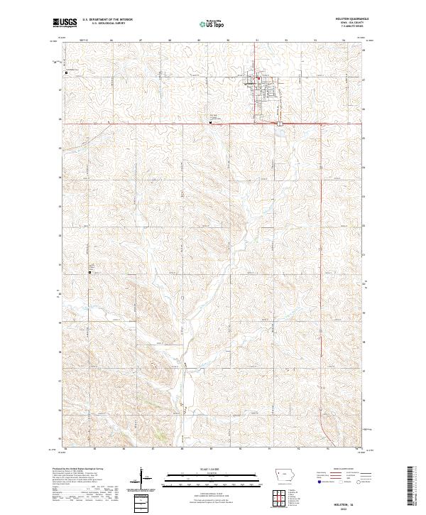 US Topo 7.5-minute map for Holstein IA