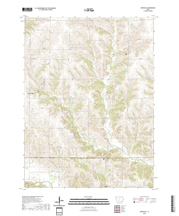 US Topo 7.5-minute map for Hopeville IA