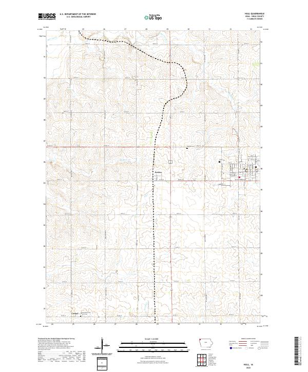 US Topo 7.5-minute map for Hull IA