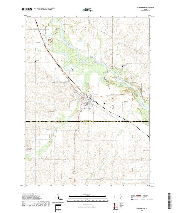 US Topo 7.5-minute map for La Porte City IA