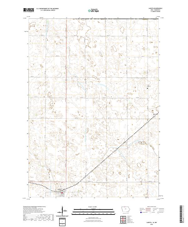 US Topo 7.5-minute map for Lakota IAMN