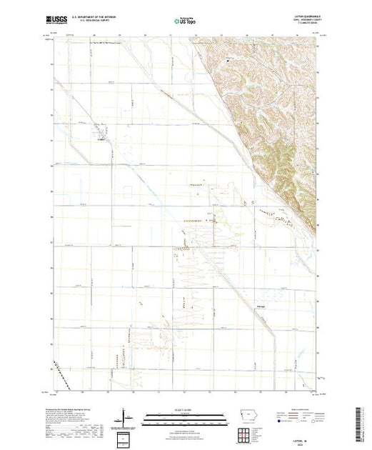 US Topo 7.5-minute map for Luton IA – American Map Store