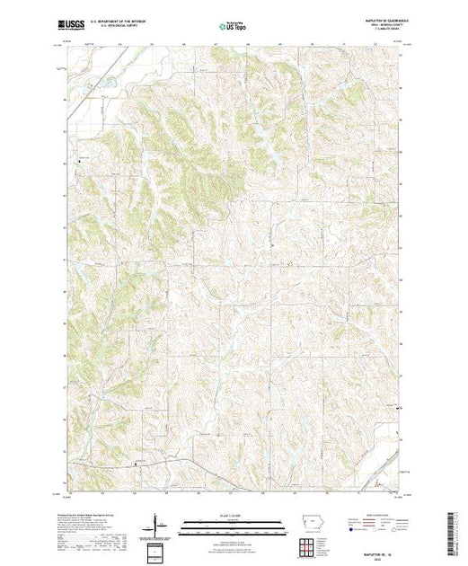 US Topo 7.5-minute map for Mapleton SE IA – American Map Store