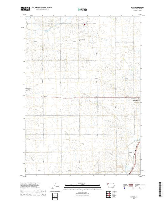 US Topo 7.5-minute map for Matlock IA – American Map Store