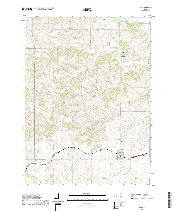 US Topo 7.5-minute map for Menlo IA