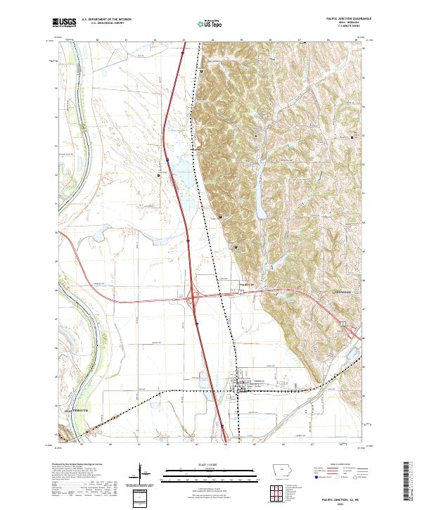 US Topo 7.5-minute map for Pacific Junction IANE