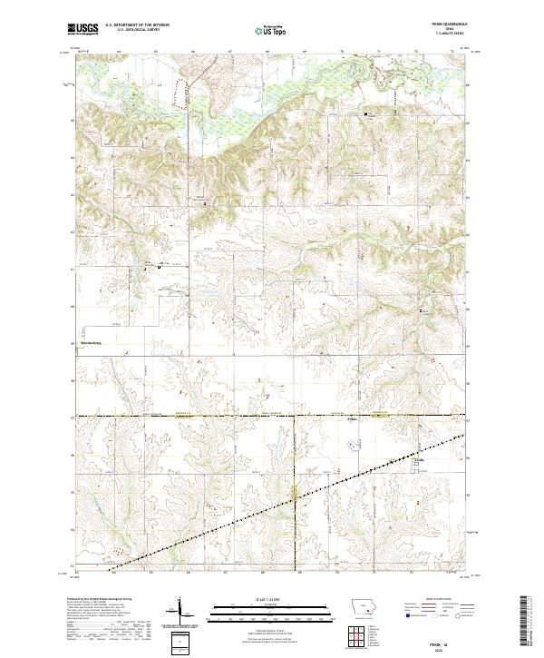 US Topo 7.5-minute map for Pekin IA