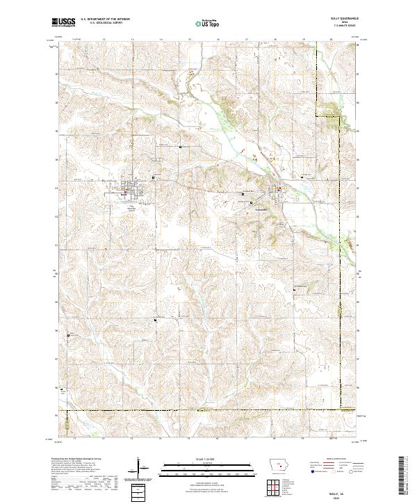 Sully Map US Topo 7.5-minute map for Sully IA – American Map Store