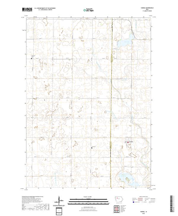 US Topo 7.5-minute map for Varina IA