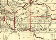 Cram's Township and Railroad Map of Idaho, 1896