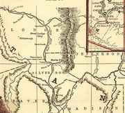 Cram's Township and Railroad Map of Idaho, 1896