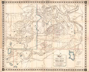 Map of the Mining Sections of Idaho and Oregon, 1864