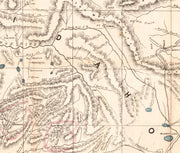 Map of the Mining Sections of Idaho and Oregon, 1864