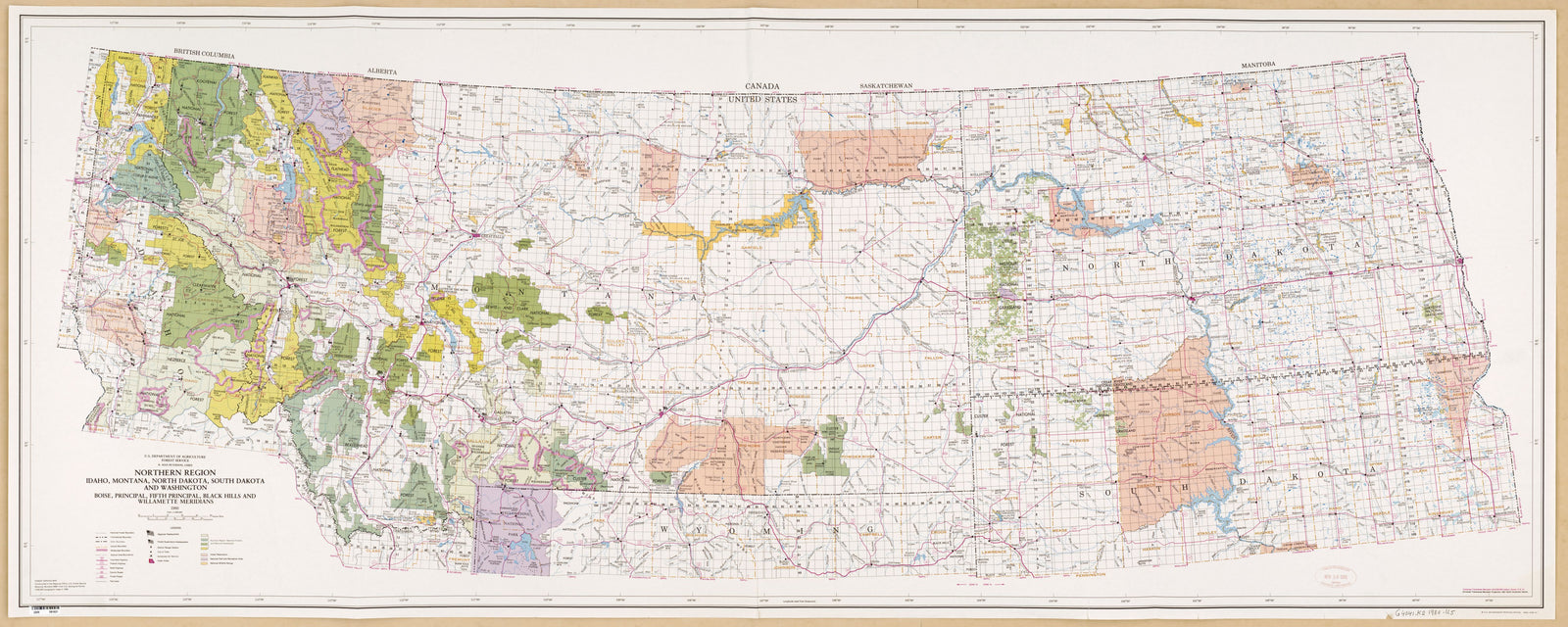 Northern Region Idaho, Montana, North Dakota, South Dakota and Washington, 1980