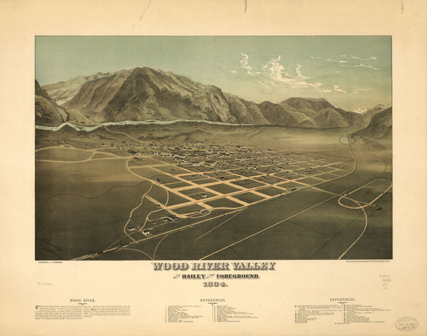 Wood River Valley with Hailey in the Foreground, 1884