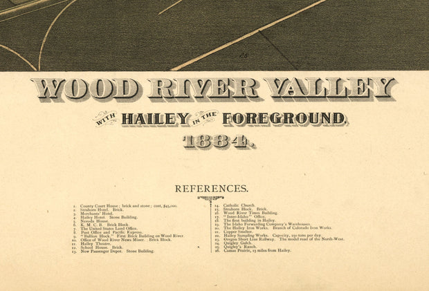Wood River Valley with Hailey in the Foreground, 1884