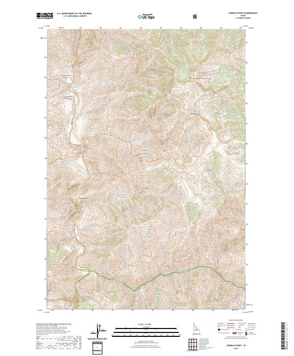 US Topo 7.5-minute map for Aparejo Point ID