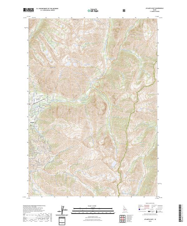 US Topo 7.5-minute map for Atlanta East ID