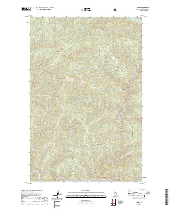 US Topo 7.5-minute map for Avery ID