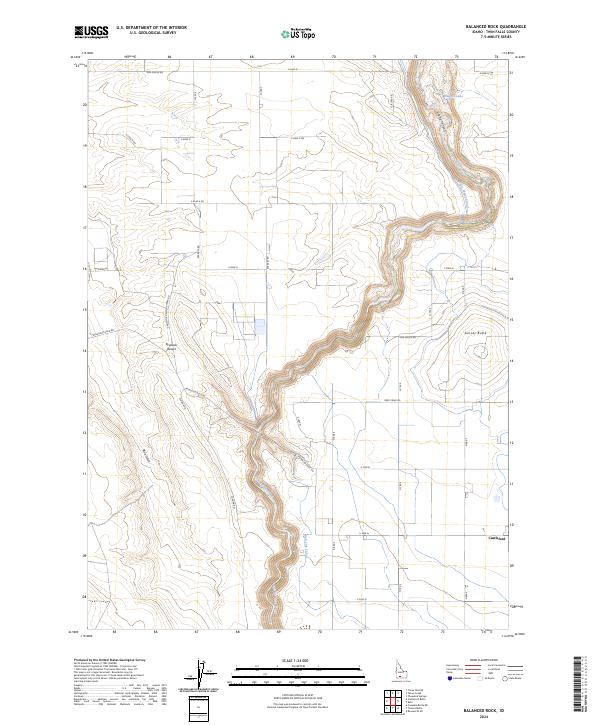 US Topo 7.5-minute map for Balanced Rock ID