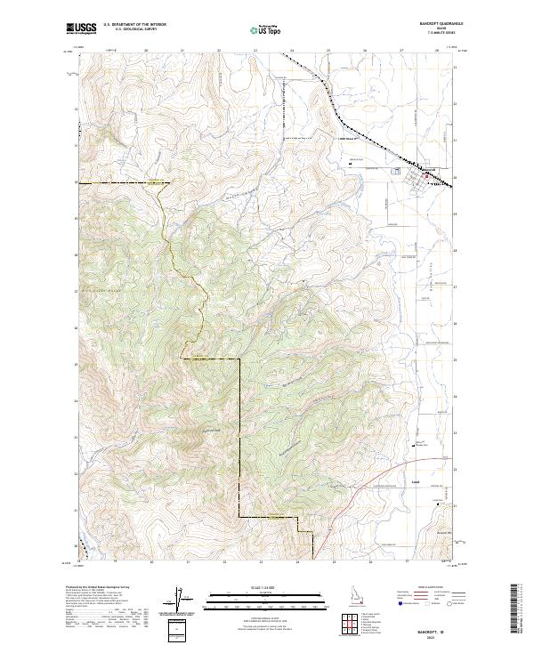 US Topo 7.5-minute map for Bancroft ID