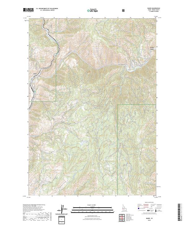 US Topo 7.5-minute map for Banks ID