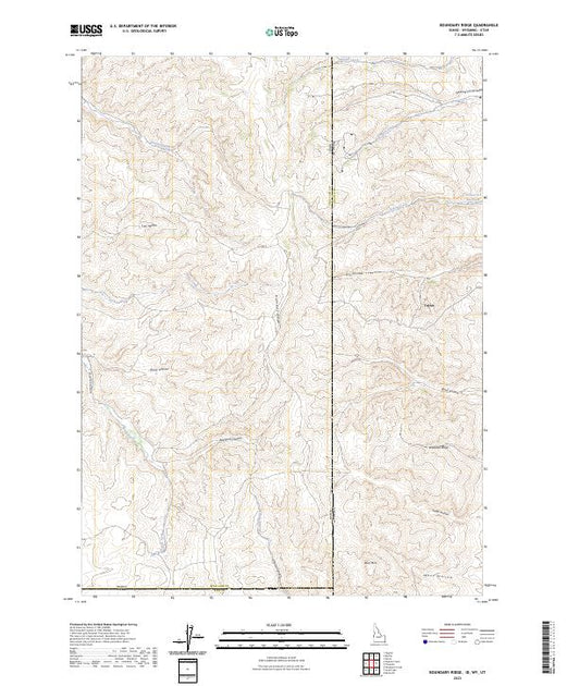 US Topo 7.5-minute map for Boundary Ridge IDWYUT – American Map Store