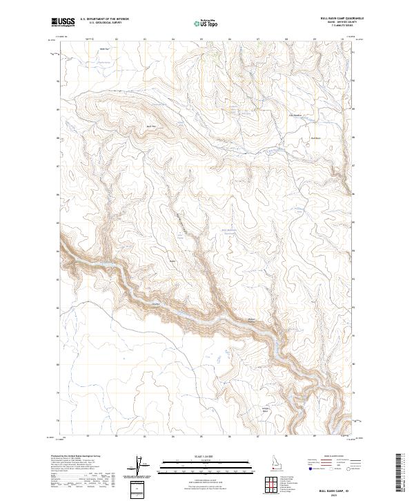 US Topo 7.5-minute map for Bull Basin Camp ID