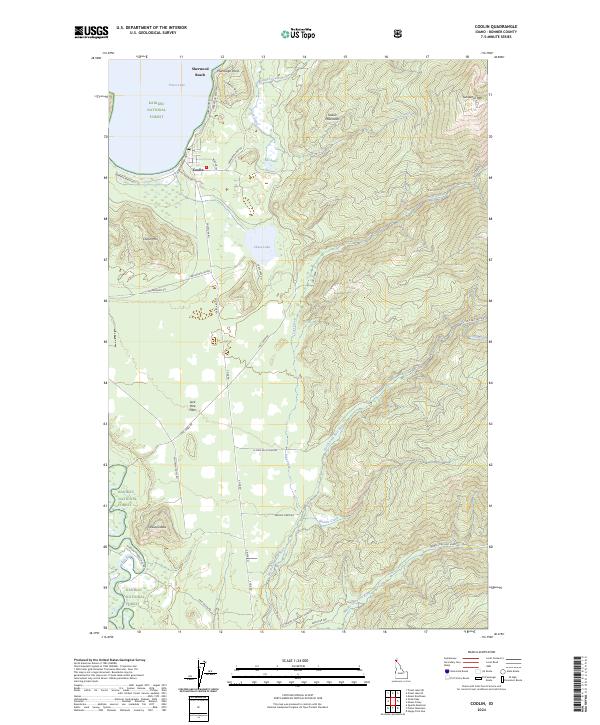 US Topo 7.5-minute map for Coolin ID