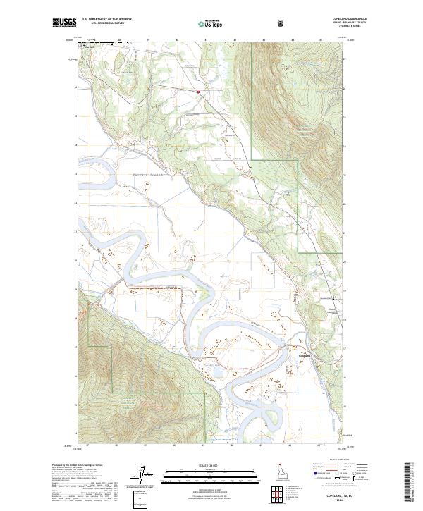 US Topo 7.5-minute map for Copeland IDBC
