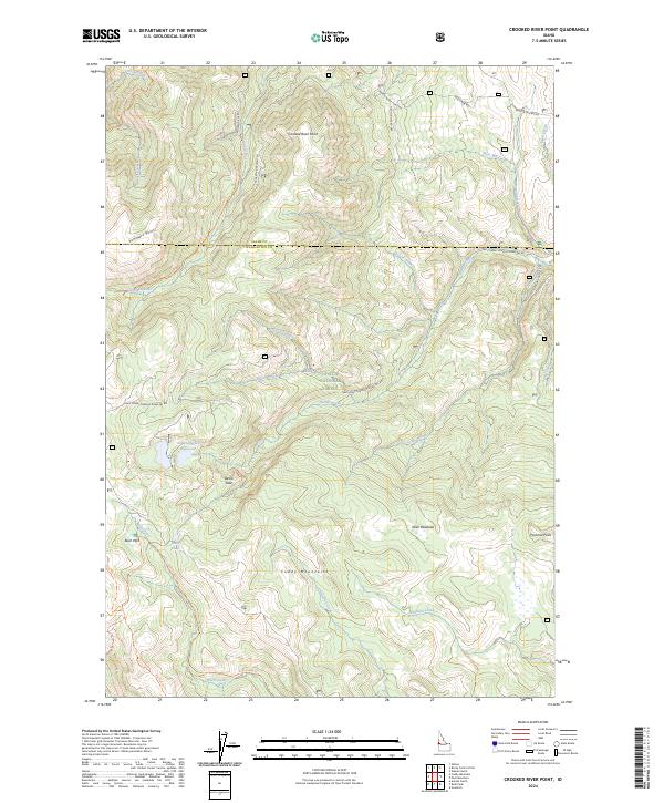 US Topo 7.5-minute map for Crooked River Point ID