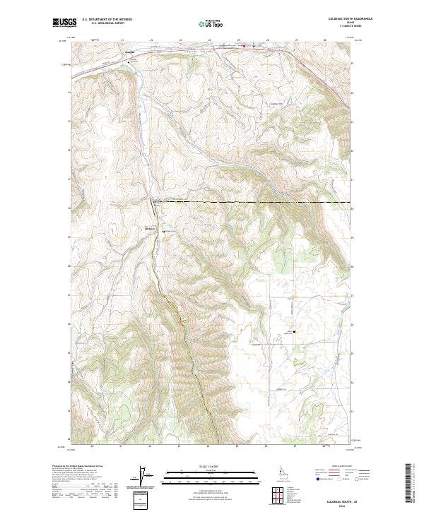 US Topo 7.5-minute map for Culdesac South ID