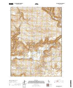 USGS US Topo 7.5-minute map for Davis Mountain SW ID 2020