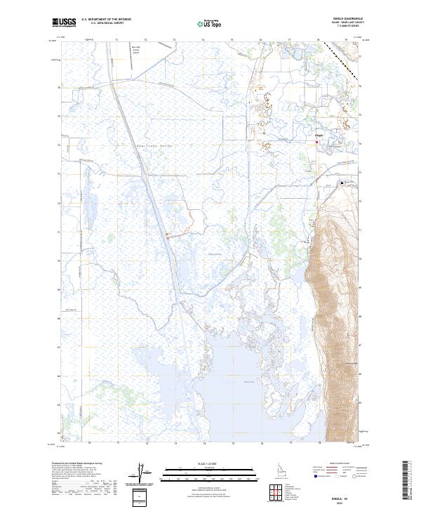 US Topo 7.5-minute map for Dingle ID