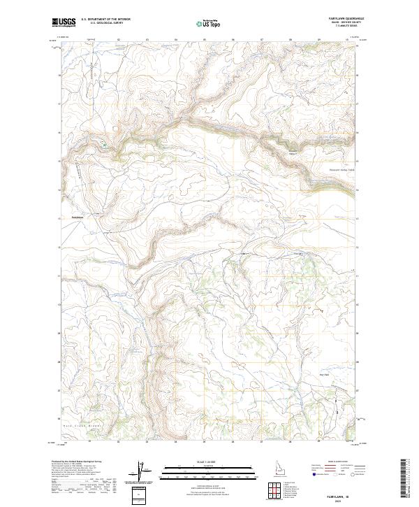 US Topo 7.5-minute map for Fairylawn ID