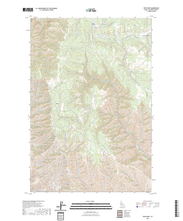 US Topo 7.5-minute map for Frye Point ID