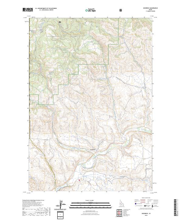 US Topo 7.5-minute map for Goodrich ID
