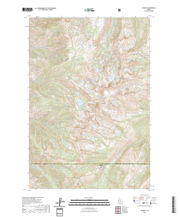 US Topo 7.5-minute map for He Devil ID