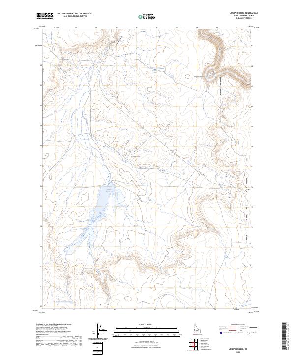 US Topo 7.5-minute map for Juniper Basin ID
