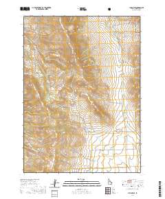 USGS US Topo 7.5-minute map for Lyman Pass ID 2020
