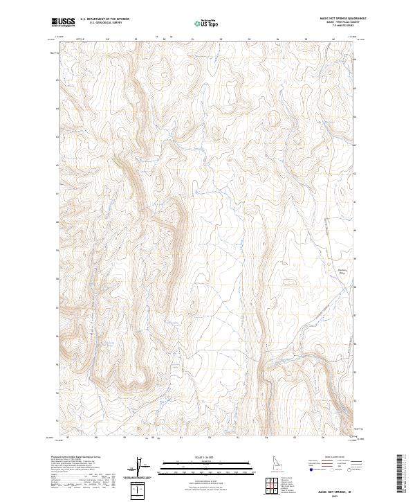 US Topo 7.5-minute map for Magic Hot Springs ID