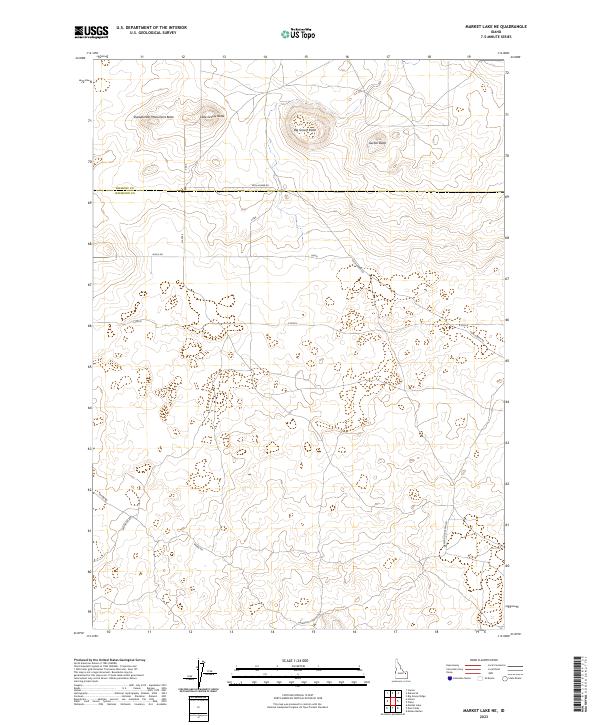 US Topo 7.5-minute map for Market Lake NE ID